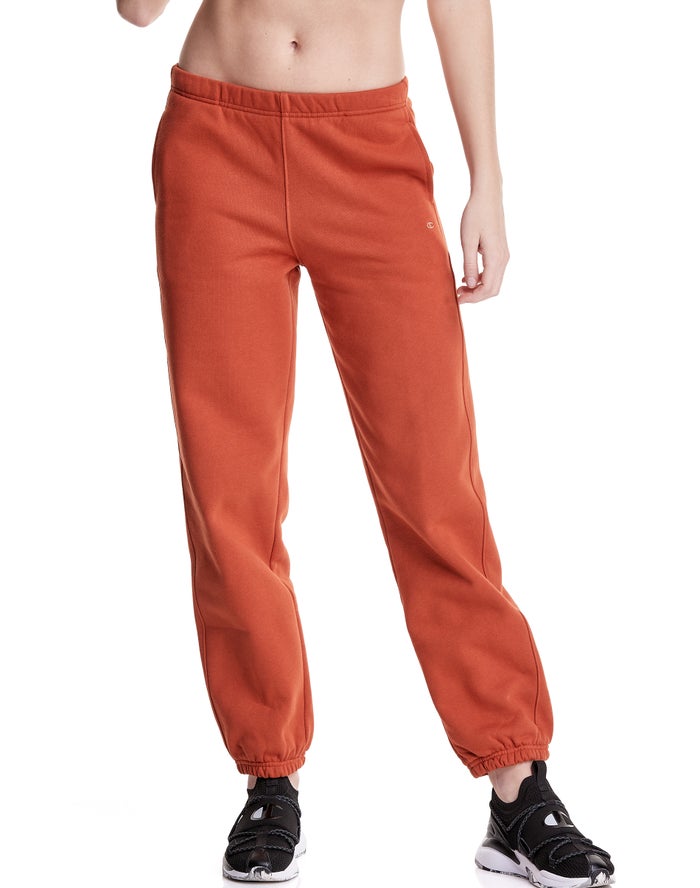 Champion Womens Sweatpants NZ - Reverse Weave Boyfriend Orange ( 1486-DFLZU )